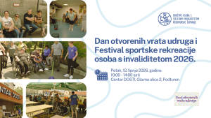 (OGLAS) DOSTI MŽ traži volontere za Dan otvorenih vrata udruga i Festival sportske rekreacije osoba s invaliditetom 2026.
