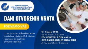 (OGLAS) Udruga osoba s intelektualnim teškoćama Međimurske županije traži volontere za Dane otvorenih vrata 2026.