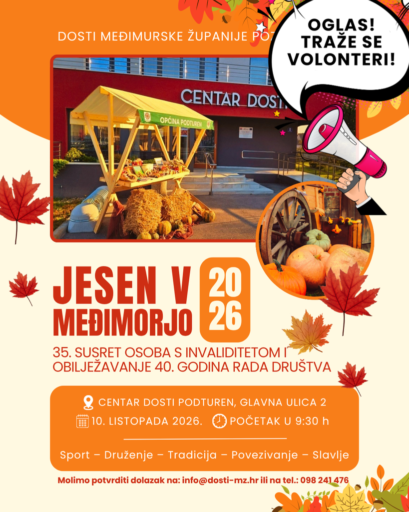 oglas traŽe se volonteri